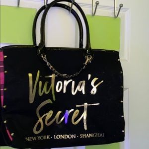 Victoria Secret Plaid City Tote Bag